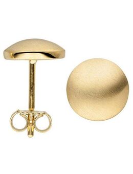 JOBO Paar Ohrstecker Matte Ohrringe 8 mm, 333 Gold