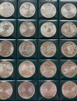 Olympia Silbermünzen Sammlung München 1972 – komplett & top erhalten - Braunschweig