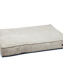 Designed by Lotte Liegekissen Ribbed, hellgrau - ca. L 120 x B 80 x H 15 cm