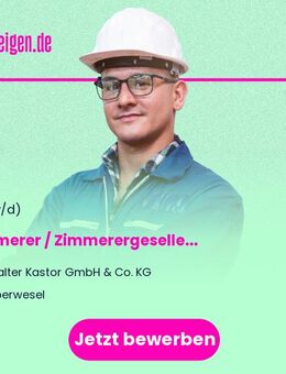 Zimmerer / Zimmerergeselle (m/w/d) - Oberwesel