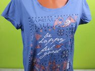 Box#88 bpc T-Shirt blau M 40/42 Shirt kurzarm Kurzarmshirt Basic Damen - Mühlberg (Elbe)