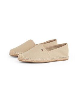 Tommy Hilfiger FLAG CANVAS ESPADRILLE Espadrille, Slipper, Flats, Bequemschuh mit Bastbezug und Ziernähten