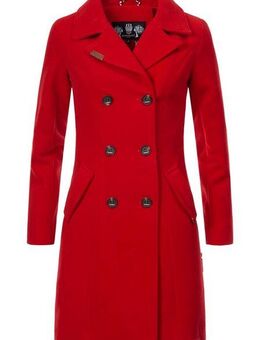 Marikoo Wollmantel Nanakoo edler Damen Trenchcoat in Woll-Optik