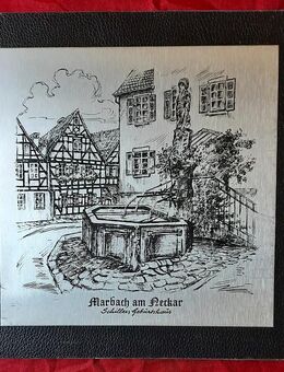 Alte Darstellung- Marbach am Neckar, Schillers Geburtshaus - Niederfischbach