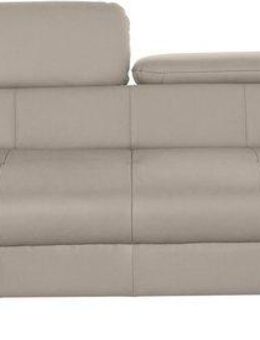 COTTA 3-Sitzer Chef, Big-Sofa mit Kopfteilverstellung, edle Metallkufen