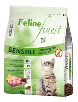 Sparpaket Porta 21 2 x 2 kg - Feline Finest Sensible - Grain Free