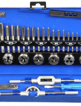 Metrisch Gewindebohrer Gewindeschneider Set in Blechkoffer 32teilig M3-M12 - Wuppertal