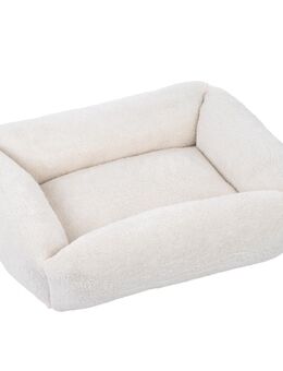 TIAKI Hundebett Lazy Bear, ecru - Größe M: L 70 x B 55 x H 20 cm