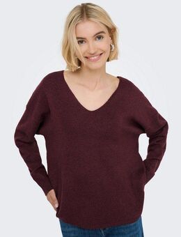 ONLY V-Ausschnitt-Pullover ONLRICA LIFE L/S V-NECK PULLO KNT NOOS