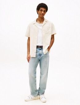 Tommy Jeans Kurzarmhemd TJM CORD REG CAMP SHIRT Mit Rundhalsausschnitt