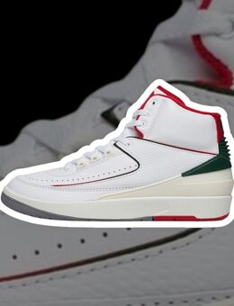 Nike Air Jordan 2 Retro White / Fire Red Fir Sail Größe 41 - Wiehl