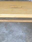 Großer Schemel Hocker aus Vollholz Eiche hell TOP in 92224