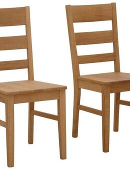 Home affaire Esszimmerstuhl Paul (Set, 2 St), Holzstuhl aus massiver Eiche