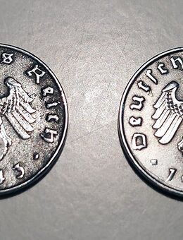 3 Münzen Deutsches Reich, 1 Reichspfennig, 1941A 1942J 1943J - Hamburg Hamburg-Nord