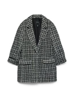 Vero Moda Longblazer VMFRIDA LS REGULAR BLAZER NOOS ohne Verschluss und mit gerafften 3/4 Arm