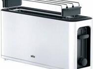 Braun Toaster HT 3110 WH, 1 langer Schlitz, für 2 Scheiben, 1000 W