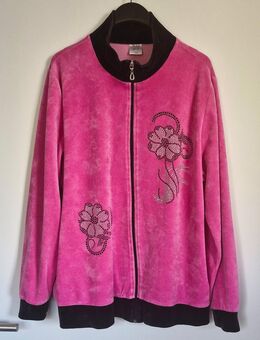 Samt Velours Jacke Gr. 46 Pink, Harmony "Changierend" - Bad Bederkesa