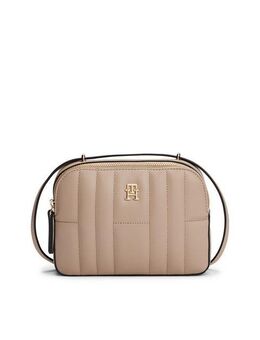 Tommy Hilfiger Umhängetasche TH FEMININE CONV CAMERA BAG, Damen Schultertasche, Minibag im trendigen Stepp-Design
