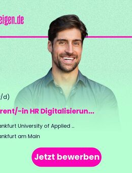 Referent/-in HR Digitalisierungsprojekte (m/w/d) - Frankfurt (Main)