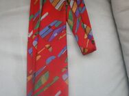 Krawatte mit bunten breiten Streifen (Rot, Blau, Lila, Grün u.a. - Weichs