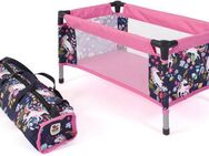 CHIC2000 Puppenbett Puppen-Reisebett, Einhorn, mit Tragetasche