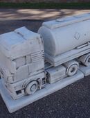 Beton - Truck MAN mit Tankauflieger schöne Gartendeko inkl. kostenloser Anlieferung in 06313