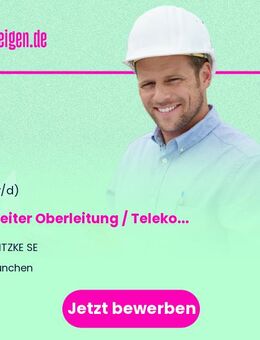 Bauleiter Oberleitung / Telekommunikation / Bahnstrom / Energietechnik / 50 Hz oder LST (m/w/d) bundesweiter Einsatz - Hannover