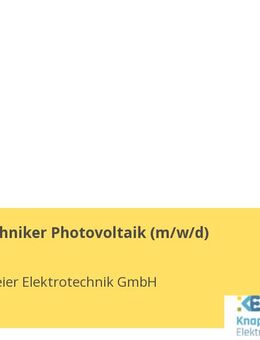 Service-Techniker Photovoltaik (m/w/d) - Melle