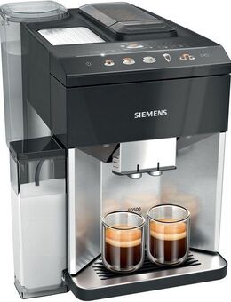 SIEMENS Kaffeevollautomat EQ500 integral TQ517D03, intuitives Farbdisplay, Doppeltassenfunktion, integrierter Milchbehälter, automatische Dampfreinigung, edelstahl