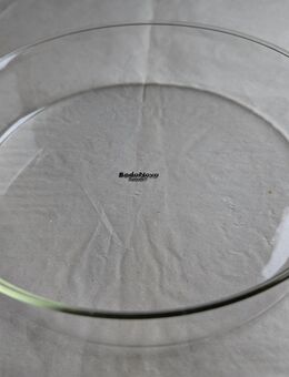 Boda Nova Auflaufform Backform Ofenform Glasschale - runde Form - Durchmesser ca. 23 cm, Höhe ca. 5 cm - Vintage Retro - Hamburg Wandsbek