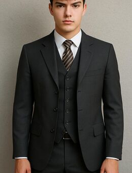 5 Teiler Hugo Boss Anzug, Hugo Boss Sakko, Hugo Boss Hemd, Hugo Boss Weste, Hugo Boss Krawatte, Größe 54 - Köln Zentrum