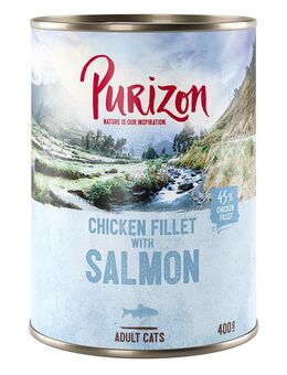 Purizon Adult 6 x 400 g - getreidefrei - Hühnerfilet mit Lachs