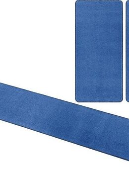 HANSE Home Bettumrandung Shashi, Höhe 8 mm, (3-tlg), Kurzflor, Unifarben, Teppich, Bettläufer, Bettvorleger, Teppichläufer