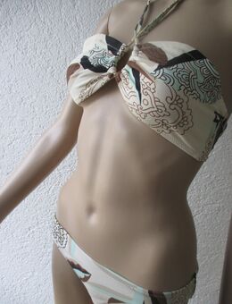 NEUw * Edel * Blumen * Blüten * Flower- Power * Paisley * Neckholder * Bikini "Mexx" Gr. 36- 38/ S * ercù * cremè- beige * mint * hell- braun * schwarz * - Riedlingen