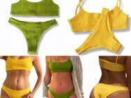 Damen Bikini 2 Teiler Set G-String Badehose Frauen Badeslip Grün Gelb Badeanzug  17,90€* - Villingen-Schwenningen