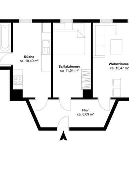 attraktive 2 Raum Wohnung +++TOP+++ citynah in Dölitz-Dösen; WG geeignet auch für Studenten - Leipzig