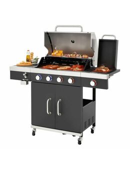 *BESTDEAL* tepro Gasgrill, 4 flammig, herausnehmbare Rostmitte & Abdeckplane - Ingolstadt