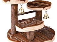 Kletterbaum für Hamster aus Naturholz - L 15 x B 14 x H 14 cm