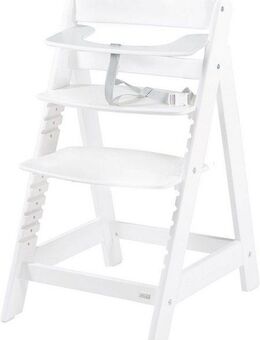 roba® Hochstuhl Treppenhochstuhl Sit Up Click 'N' Flex, weiß, aus Holz