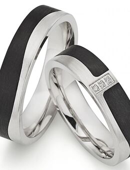 Silber Carbonring SR1942/SR1943 mit Diamanten - Aholming