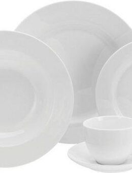CreaTable Kombiservice Fleur Royal (30-tlg), 6 Personen, Porzellan, extrem dünn, leicht, lichtdurchlässig