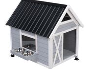 Modern Living Outdoor-Hundehütte Belmont - ca. L 101 x B 92 x H 95,5 cm