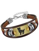 Firetti Armband Schmuck Geschenk Armschmuck Armkette Edelstein Sternzeichen, Made in Germany - mit Hämatit - mit Holzimitat in 00000