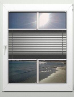 indeko Plissee Thermo-Deluxe, verdunkelnd, mit Bohren, verspannt, verschraubt, zur Montage in der Glasleiste, nach Maß