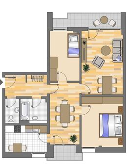 3-Zimmer-Wohnung in Düsseldorf Hassels - Düsseldorf