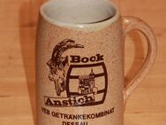 Bock Bier Anstich Bierkrug Steinzeug Steingut Keramik 0,5 l neuwertig VEB Dessau - Borken