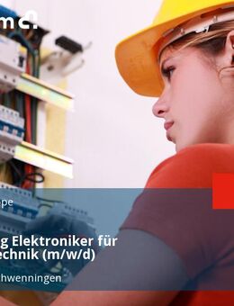 Ausbildung Elektroniker für Betriebstechnik (m/w/d) - Villingen-Schwenningen