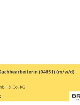Backoffice Sachbearbeiterin (04651) (m/w/d) - Hamburg