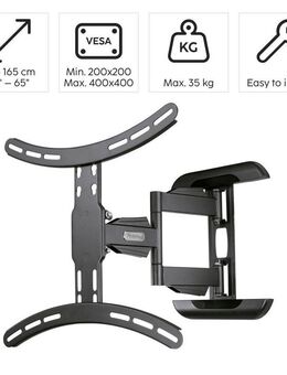 Hama TV-Wandhalterung Halterung, schwenkbar, neigbar, ausziehbar von 81 - 165 (32" - 65), (bis 65 Zoll, max. 35 kg)