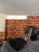 Ziegelriemchen hergestellt aus Original alten Ziegelsteinen. Ideal geeignet für Wandverkleidung Innen & Außen so wie für die Bodenverlegung. in 02747